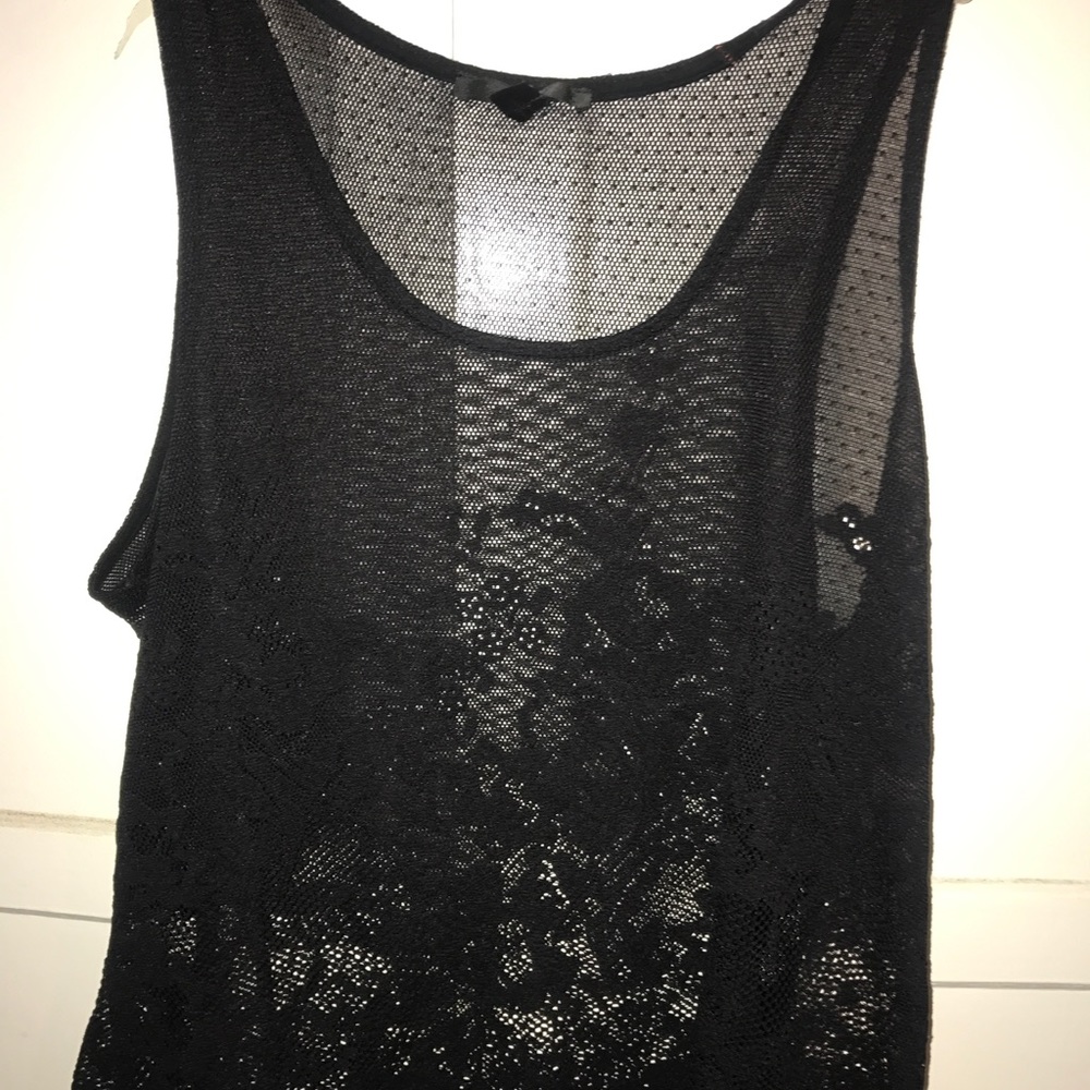 Sheer black top
